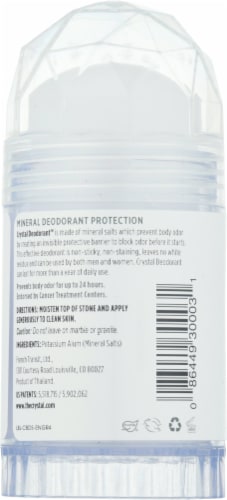 Crystal Unscented Mineral Deodorant Stick Perspective: back