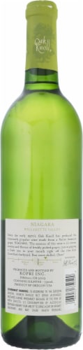Oak Knoll Niagara Oregon White Wine Perspective: back