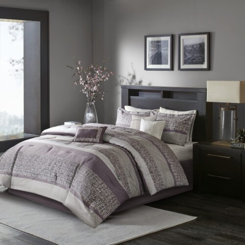 Madison Park Luxury Comforter Set Queen Purple, 1 unit Ralphs