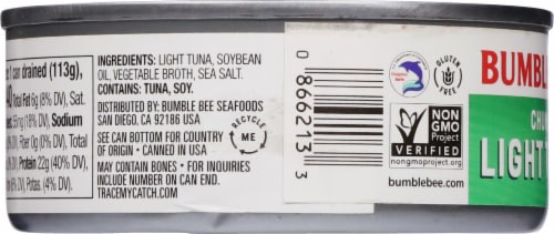 Bumble Bee® Chunk Light Tuna in Vegetable Oil Perspective: back