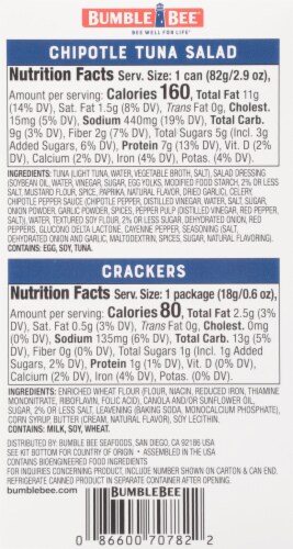 Bumble Bee® Snack on the Run Chipotle Tuna Salad Kit with Crackers Perspective: back