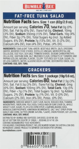 Bumble Bee® Snack on the Run Fat-Free Tuna Salad with Wheat Crackers Kit Perspective: back
