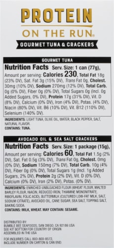 Bumble Bee Prime® Protein on the Run® Tuna Snack Kit Perspective: back