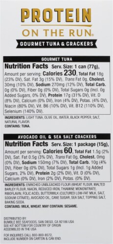 Bumble Bee Prime® Protein on the Run® Tuna Snack Kit Perspective: back