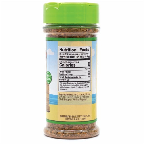 Island Joe's Caribbean Hot Jerk Seasoning Perspective: back