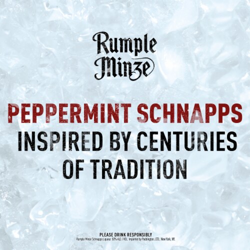Rumple Minze Peppermint Schnapps Perspective: back