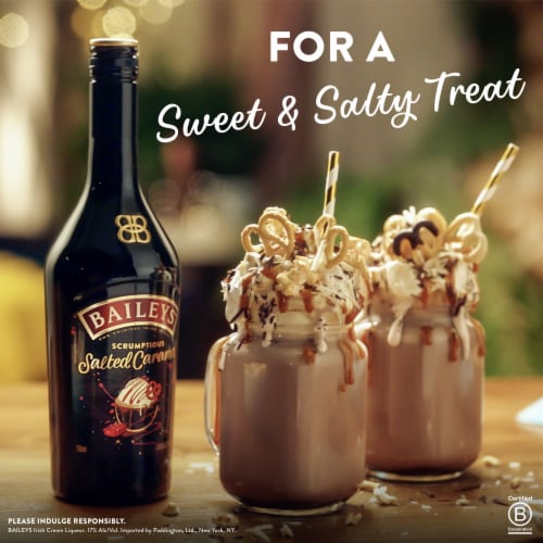Baileys Salted Caramel Irish Cream Liqueur Perspective: back