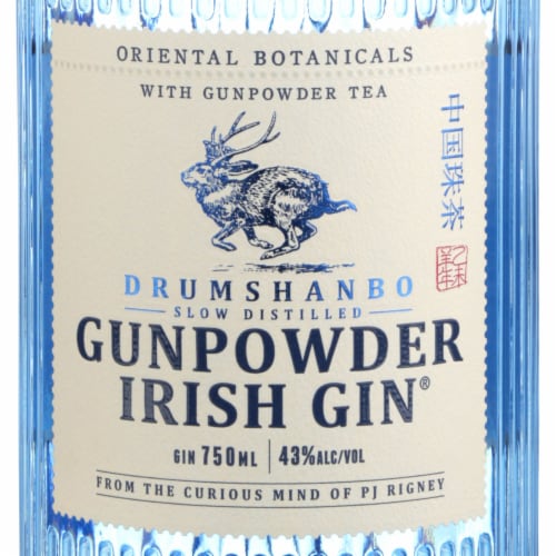 Drumshanbo Gunpowder Irish Gin Perspective: back