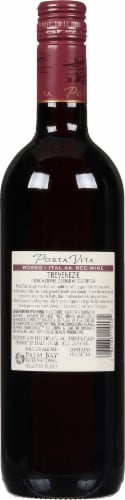 Porta Vita Rosso Italian Red Wine Perspective: back