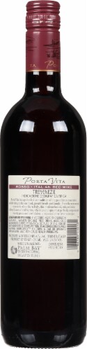 Porta Vita Rosso Italian Red Wine Perspective: back