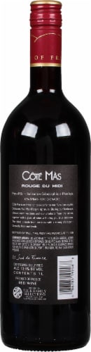 Cote Mas Rouge Intense Red Blend Wine Perspective: back