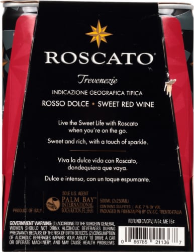 Roscato® Rosso Dolce Sweet Red, 2 cans / 8 fl oz - Mariano's