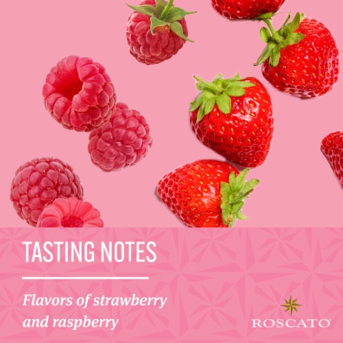 Roscato Rose Dolce Sparkling Wine Perspective: back