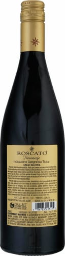 Roscato Gold Red Wine Perspective: back