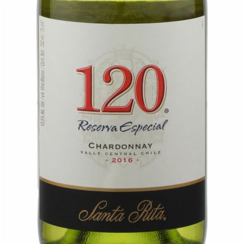 Santa Rita 120 Reserva Especial Chardonnay Chilean White Wine Perspective: back