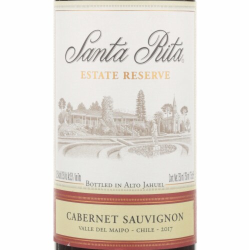 Santa Rita Reserva Cabernet Sauvignon Chile Red Wine Perspective: back