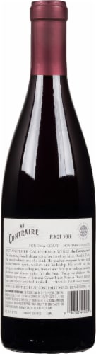 Au Contraire Pinot Noir Non Alcoholic Red Wine Perspective: back