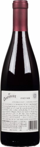 Au Contraire Pinot Noir Non Alcoholic Red Wine Perspective: back