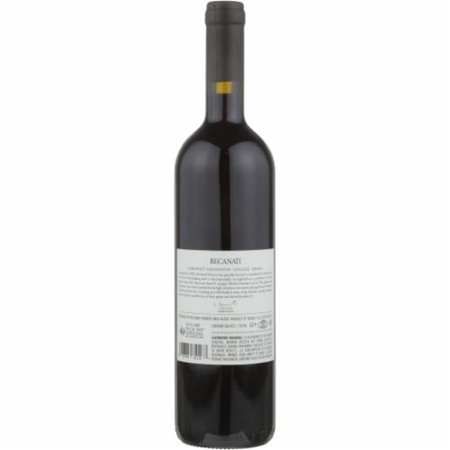 Recanati Galilee Cabernet Sauvignon Red Wine Perspective: back