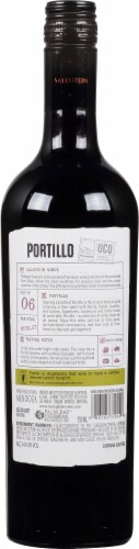 Portillo Merlot Red Wine Perspective: back
