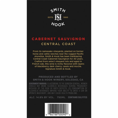 Smith and hook shop cabernet
