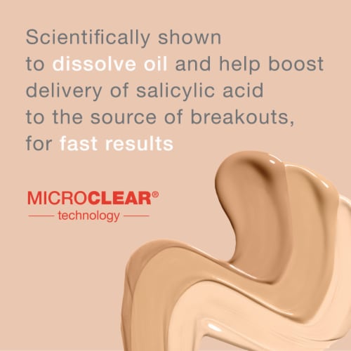 Neutrogena SkinClearing Liquid Foundation, Oil-Free Acne and Blemish Fighting 40 Nude Perspective: back