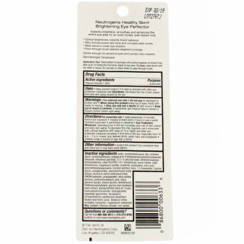 NEUT HEALTHY SKIN BRIGHT EYE PERFECTOR BUFF .17OZ Perspective: back