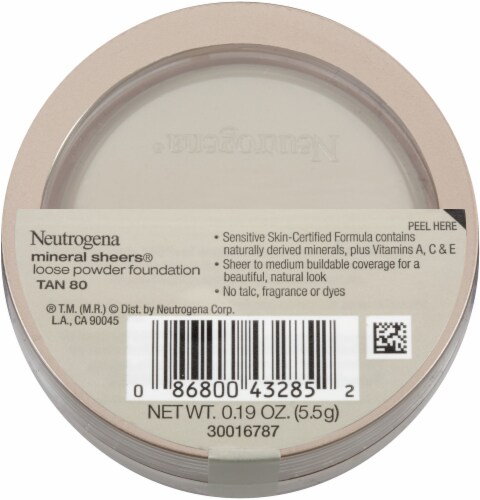Neutrogena Mineral Sheers Loose Powder Foundation - Tan 80 Perspective: back
