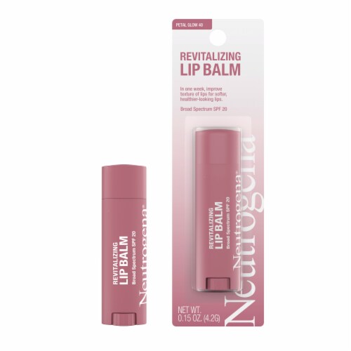 Neutrogena Revitalizing and Moisturizing Tinted Lip Balm with Broad Spectrum SPF 20 Petal Glow 40 Perspective: back