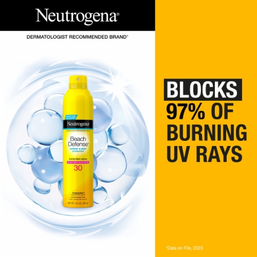Neutrogena Beach Defense Spray Body Sunscreen, SPF 30 Perspective: back