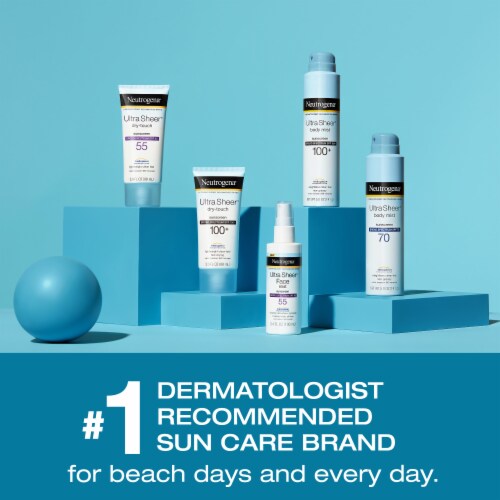 Neutrogena Ultra Sheer Lightweight Sunscreen Spray, SPF 100+ Perspective: back