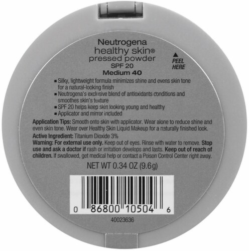 Neutrogena Healthy Skin 40 Medium Pressed Powder SPF 20 Perspective: back