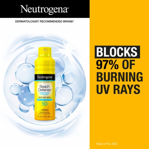 Neutrogena Beach Defense Water + Sun Protection Sunscreen Spray Broad Spectrum SPF 50 Perspective: back