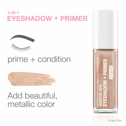 Neutrogena Sensitive Skin Eyeshadow + Primer 2-in-1 Metallic Eyeshadow for Sensitive Skin Soft Pearl Perspective: back