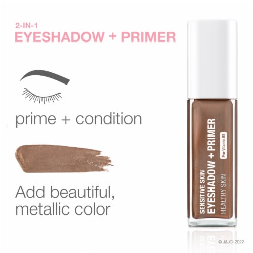 Neutrogena Sensitive Skin Eyeshadow + Primer 2-in-1 Metallic Eyeshadow for Sensitive Skin Warm Taupe Perspective: back