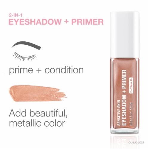 Neutrogena Sensitive Skin Eyeshadow + Primer 2-in-1 Metallic Eyeshadow for Sensitive Skin Rose Gold Perspective: back