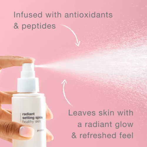 Neutrogena Healthy Skin Radiant Makeup Setting Spray for Healthy Looking Glowing Skin Perspective: back