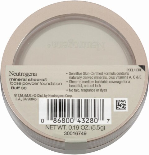 Neutrogena Mineral Sheers Buff 30 Loose Powder Foundation Perspective: back