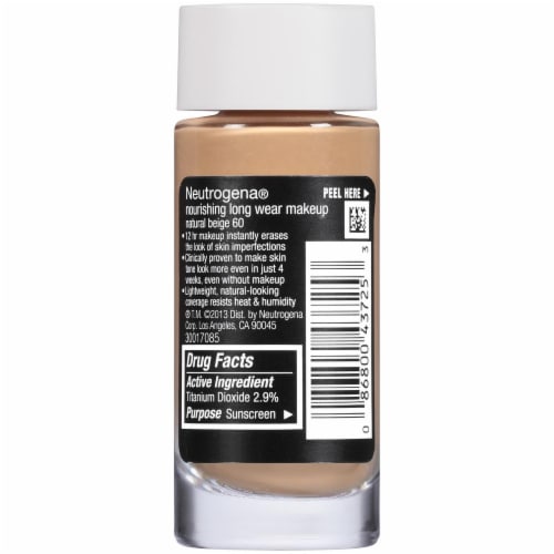 Neutrogena Nourishing Long Wear Natural Beige Makeup Perspective: back