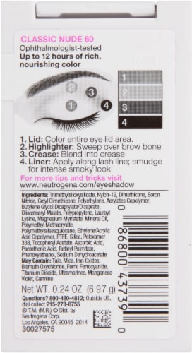 Neutrogena Nourishing Long Wear Eye Shadow - Classic Nude 60 Perspective: back