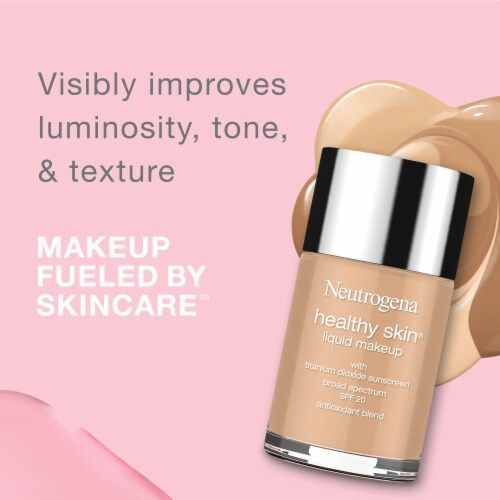 Neutrogena Healthy Skin Liquid Makeup Foundation Broad Spectrum with SPF 20 Sunscreen Natural Beige Perspective: back
