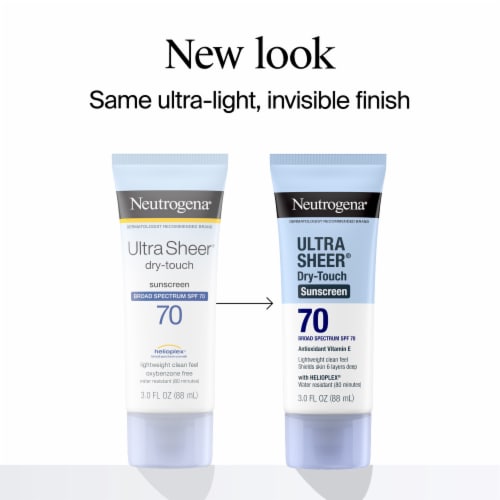 Neutrogena Ultra Sheer Dry-Touch Sunscreen Lotion Broad Spectrum SPF 70 Perspective: back