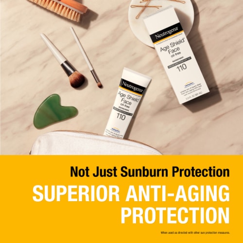 Neutrogena Age Shield Facial Sunscreen Broad Spectrum SPF 110, Oil-Free & Water Resistant Perspective: back