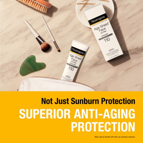 Neutrogena Age Shield Facial Sunscreen Broad Spectrum SPF 110, Oil-Free & Water Resistant Perspective: back