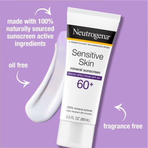 Neutrogena Sensitive Skin Sunscreen Lotion SPF 60+ Perspective: back