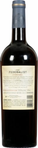 The Federalist Zinfandel Lodi Perspective: back