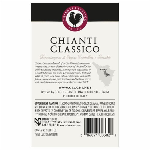 Cecchi Chianti Classico Perspective: back