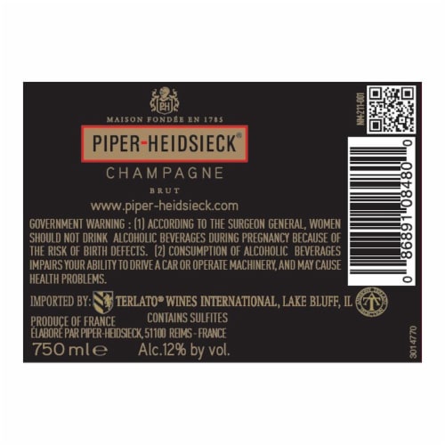 Piper-Heidsieck Champagne Brut Perspective: back