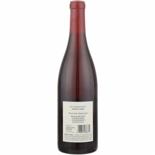 David Bruce Sonoma County Pinot Noir Red Wine Perspective: back