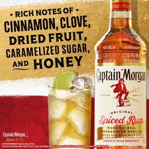 Captain Morgan Original Spiced Rum Perspective: back